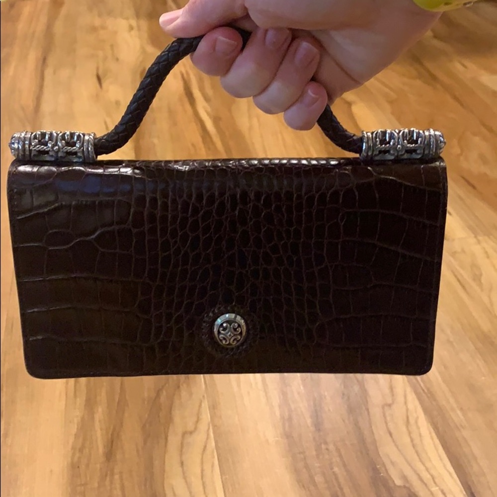 authentic Brighton organizer black brown w/ strap